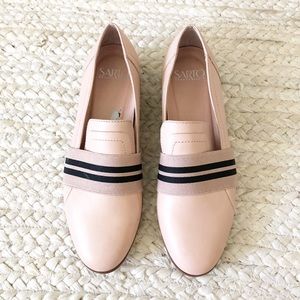 Franco Sarto Blush Leather Loafer Flats